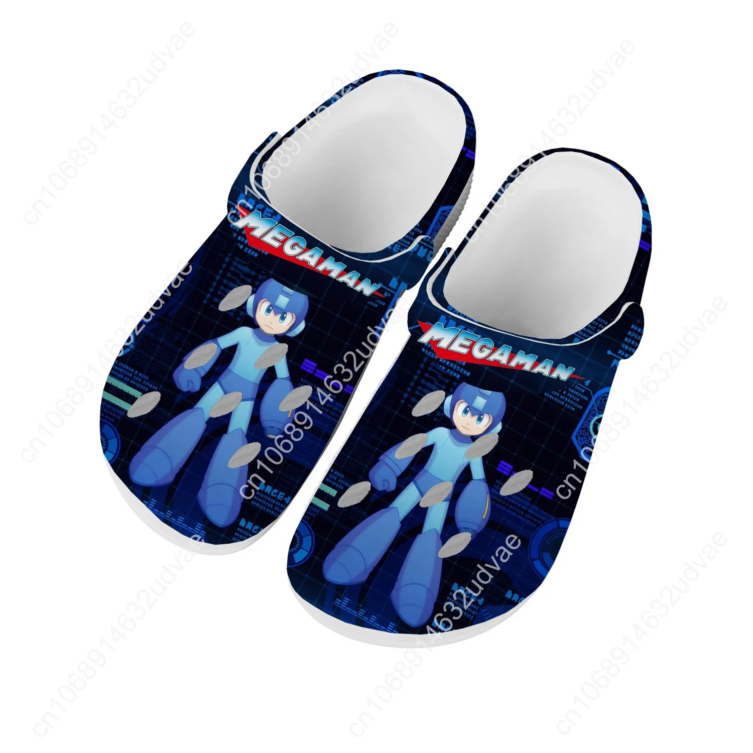 

Megaman Sandals Men Women Teenager Fashion Water Shoes Popular Games Garden Breathable Comfort Beach Custom Slippers