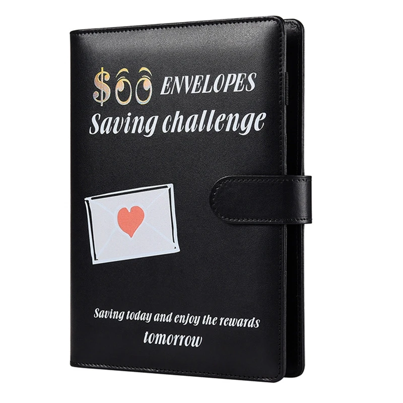 

100 Envelopes A5 Money Saving Budget Binder With Cash Envelopes -Challenge Book To Save 5,050 Valentine's Day