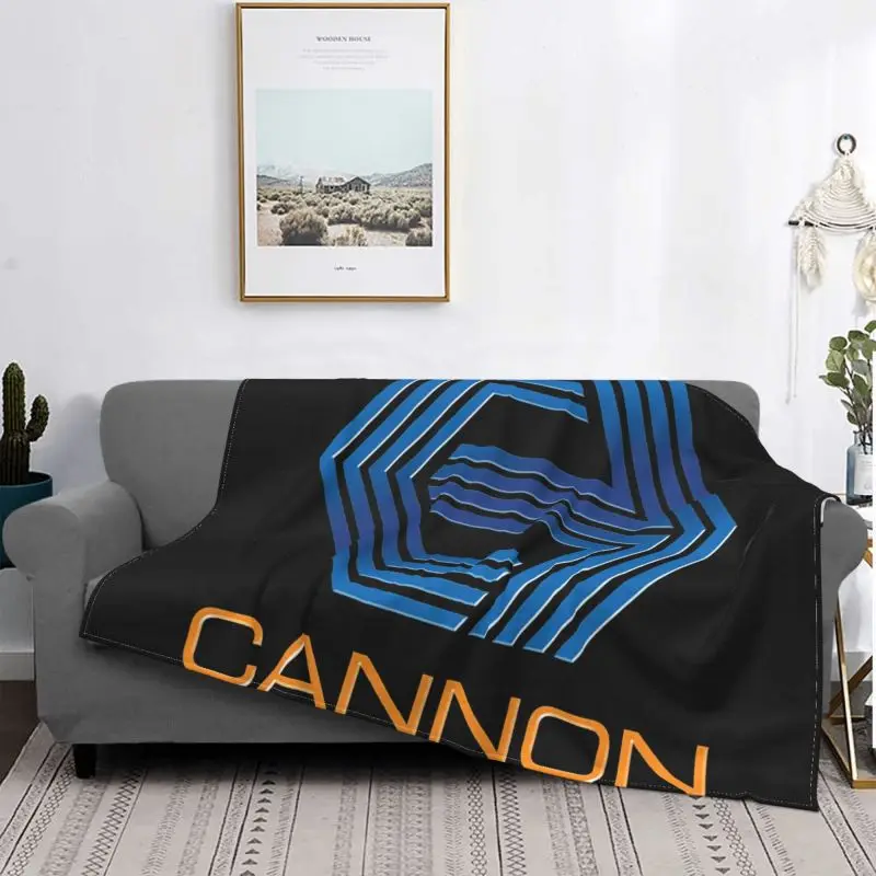 Cannon Group Logo - Cannon Films Logo Blanket Autumn Raschel Super Soft Bedding Travel Home Decotation