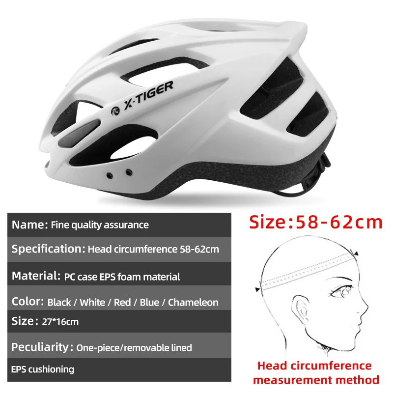 X-TIGER Bicycle Helmet MTB Cycling Helmet LED Light Outdoor Sport Helmet Road Racing Mountain Bike Helmet Rechargeable With Brim