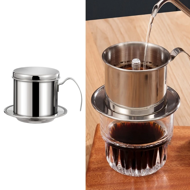 

Quick Assembly Reusable Coffee Filter Fine Mesh Strainer For Coffee Maker Stainless Steel Dripper Tool 87HA