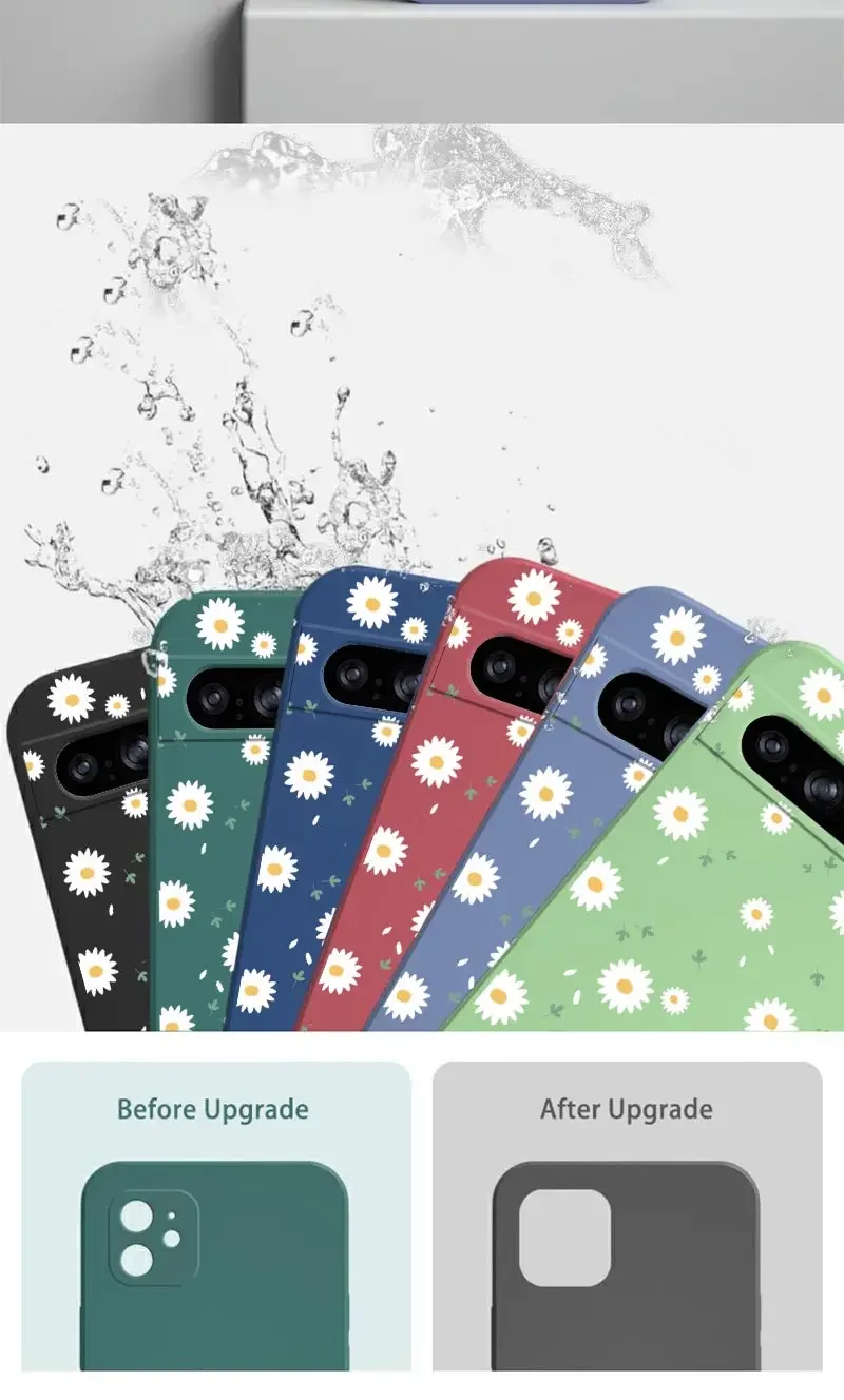 Pixel 8 Pro White Flower Bracelet Silicone Phone Case For Google Pixel 8Pro 8 8A 5 3XL 3A 4 4A 5 7 7A 6 6A 9 9Pro 9ProXL Cover