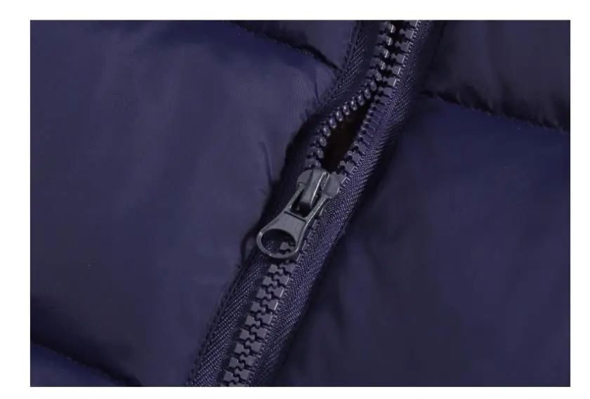 Neue doppelseitige Winter-Daunenjacke für Kinder, Jungen und Mädchen, mittellanger warme Mantel mit Bärenohren-Kapuze. – Detail 18