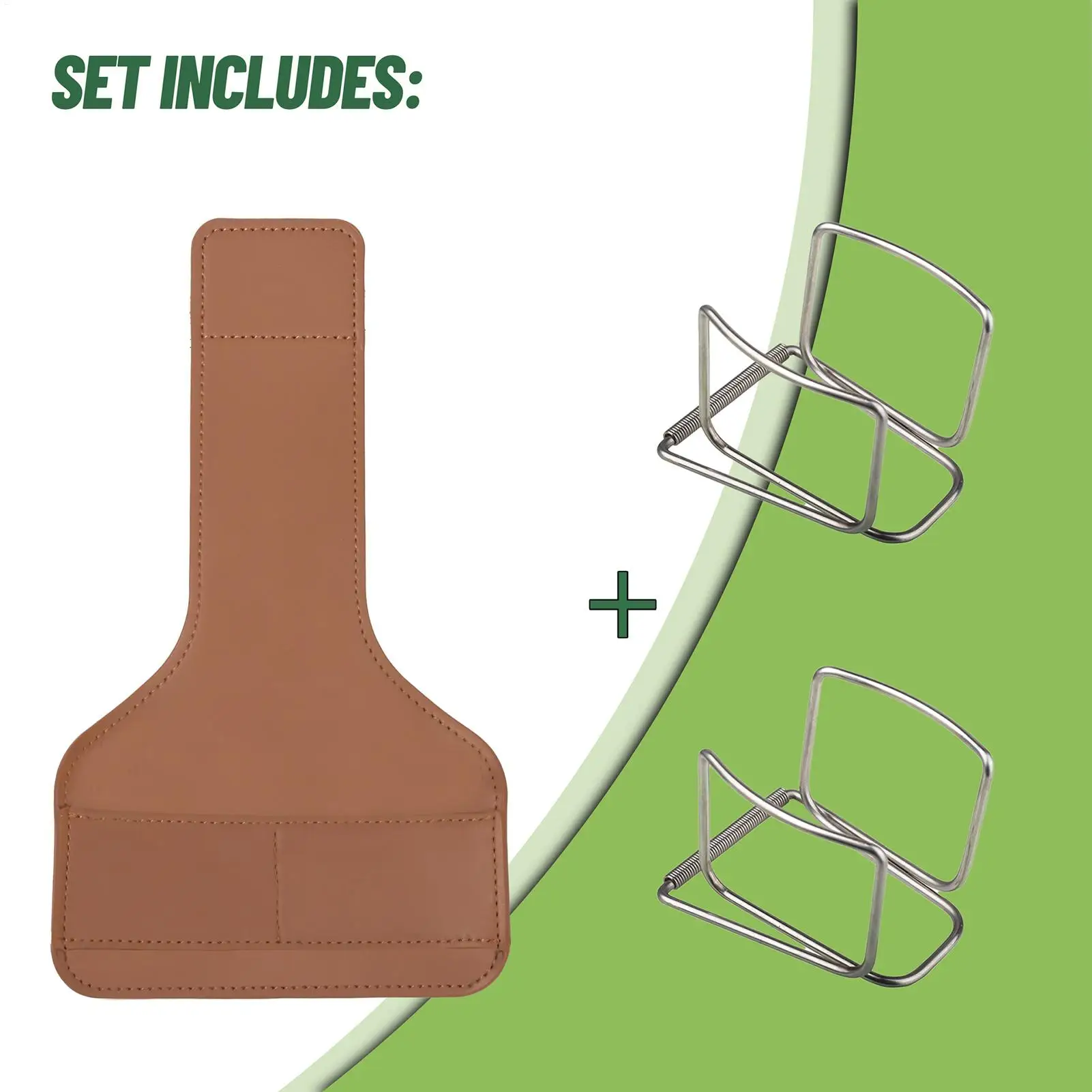 

Держатель для мячей для гольфа, портативный органайзер на пояс с отстегивающимся зажимом, сумка для аксессуаров для гольфа для гаража, улицы, дома, зеленый цвет