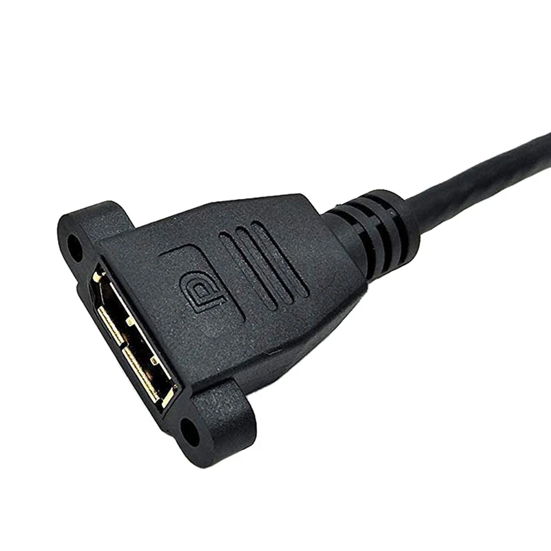 2X DP To DP Cable, 12 Inch / 30Cm Right Angle 90 Degree Displayport (DP) Male To Displayport (DP) Female