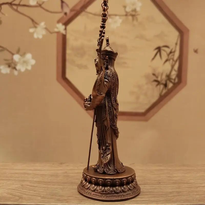 Nepalese Tibetan Buddhism copper Carving Padmasambhava Buddha statue Home Buddha Hall Offering desktop auspicious ornaments