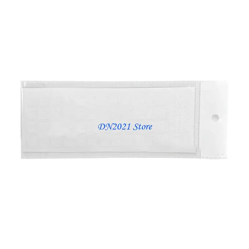 

F3KE Clear Stickers 6 Colors Only Korean Language Transparent Keyboard Letter