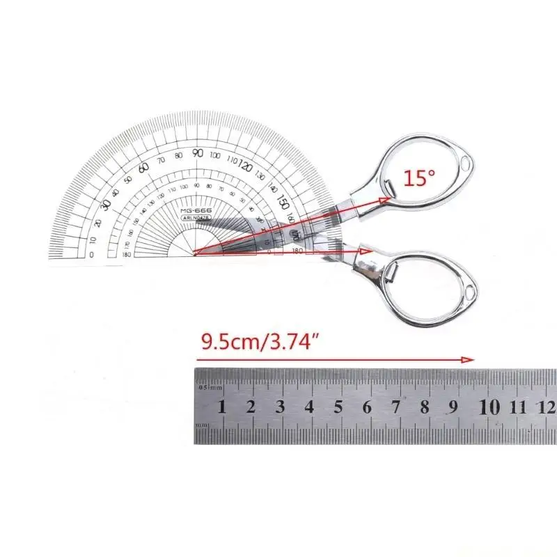 

31BE Folding Scissors Keychains Trip Telescopic Cutter Stainless Steel Travel Crafts