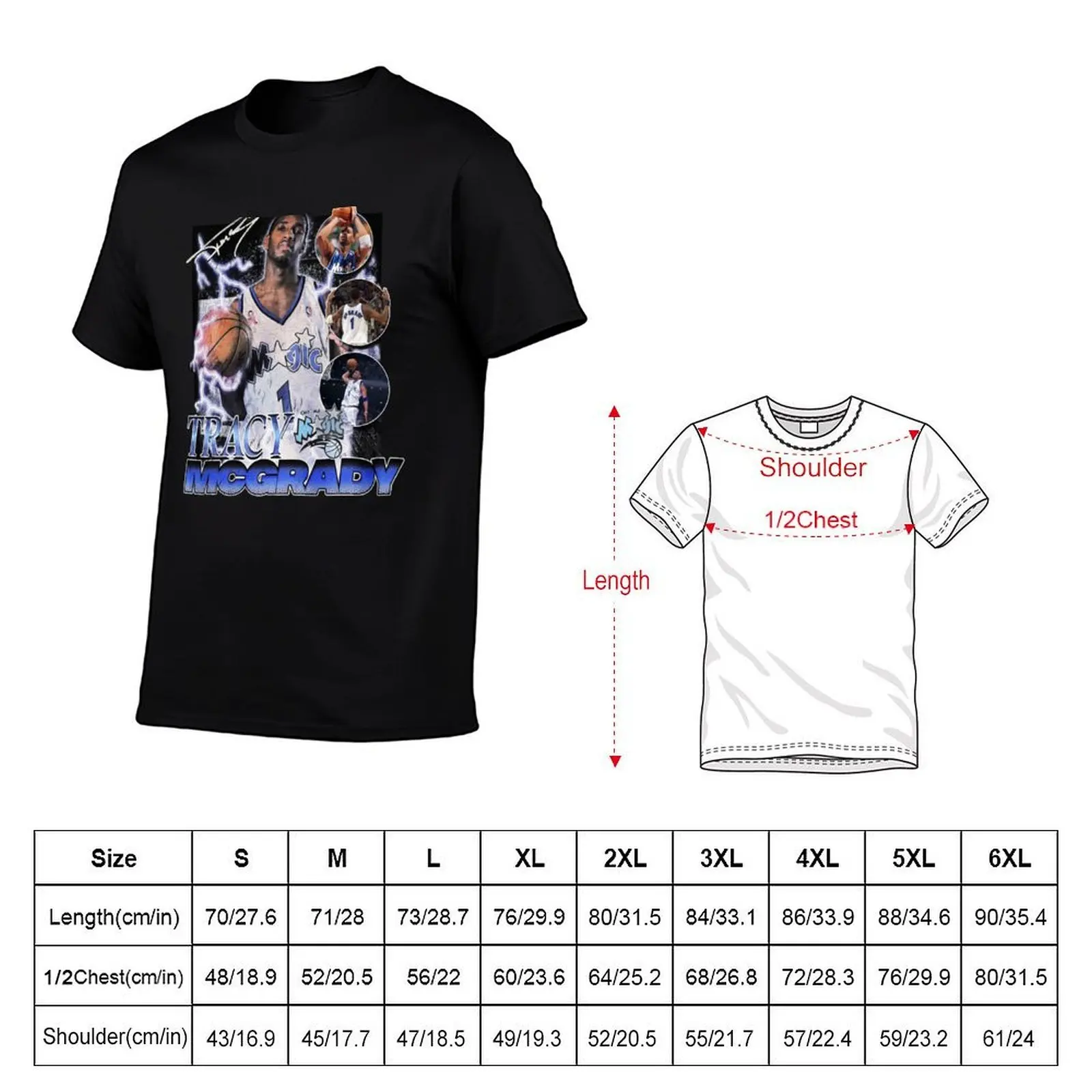 Tracy-McGrady-Orlando T-Shirt valentines clothes anime t shirts shirts graphic tee men