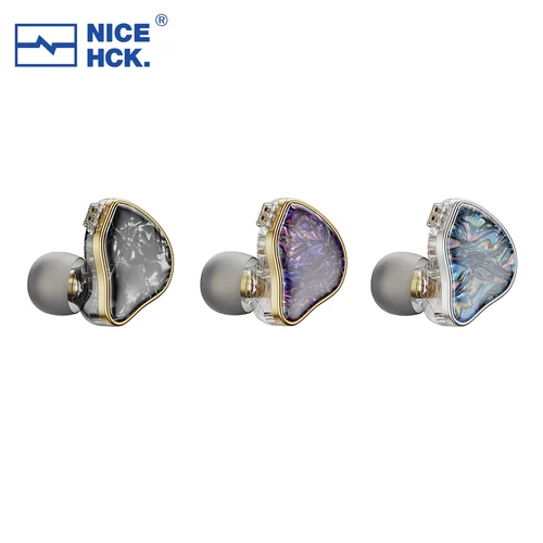 Imagen 2 del producto NICEHCK DB2 micrófono HiFi música auricular 1DD + 1BA híbrido doble controlador en la oreja Monitor desmontable 0,78 conector de 2 pines IEM
