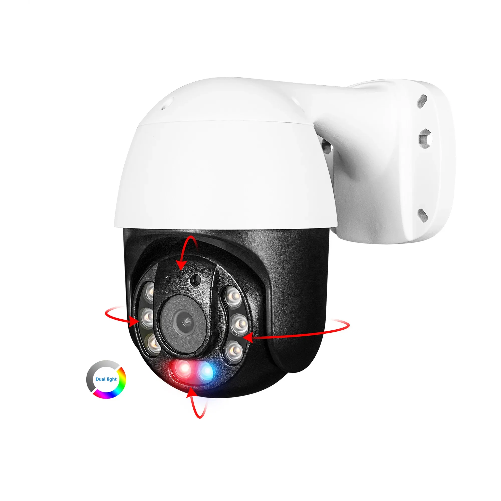 

Популярная IP-камера 2026 года, 3-дюймовая, мини HD, 6 МП, с отслеживанием людей и обнаружением транспортных средств, умная, с двойной подсветкой (красный и синий фонарь), сигнализацией, панорамированием и наклоном