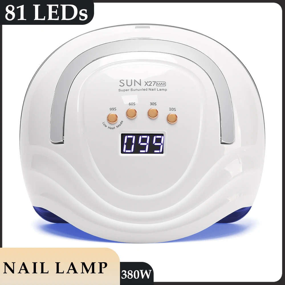 UV Nail Lamp 81 LEDs Nail Dryer Machine with Handle Design Quick-drying Manicure Lamp for Curing All Nails Gel UV Light for Nail