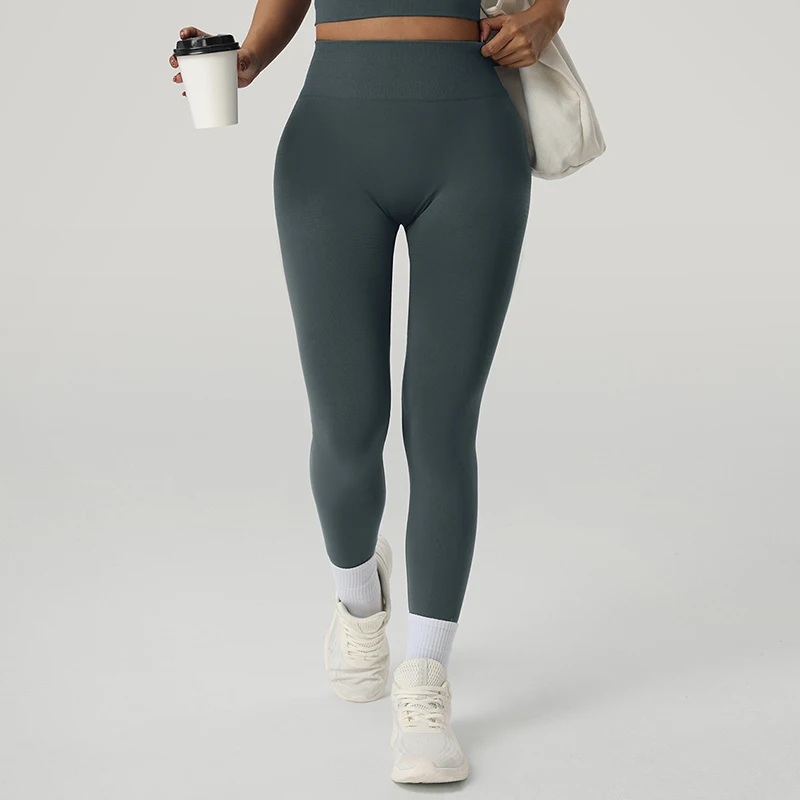 Leggings da yoga per donna estiva Fitness Corsa Allenamento Abbigliamento da palestra Pantaloni Pantaloni da yoga traspiranti ad asciugatura rapida a vita alta
