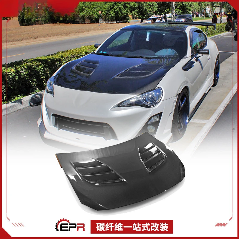 

For Subaru BRZ Carbon Fiber Varis Style Front Engine Hood