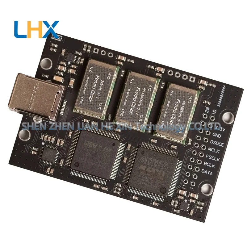 High-level USB audio digital interface module with DSD1024/PCM768 pin compatibility and Combo384 support