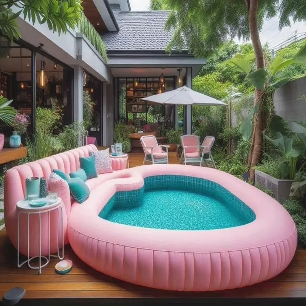 Giant Inflatable Sofa Pool for Adults Outdoor Backyard Party Custom Water Rest area  Swimming Pool Sofa