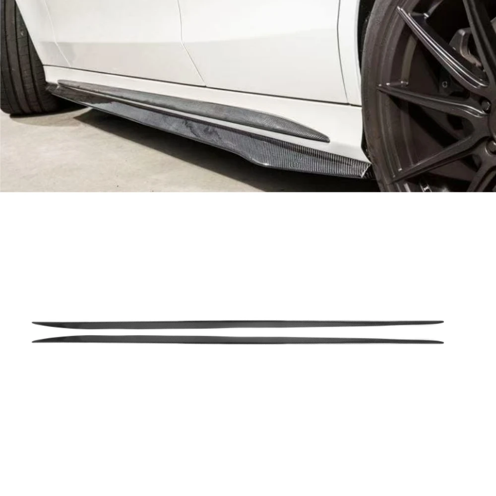 

STLFReal Carbon Fiber Add on Side Skirts for Mercedes Benz C Class W205 Sports 2-Door 2015-2021 W205 Side Skirts