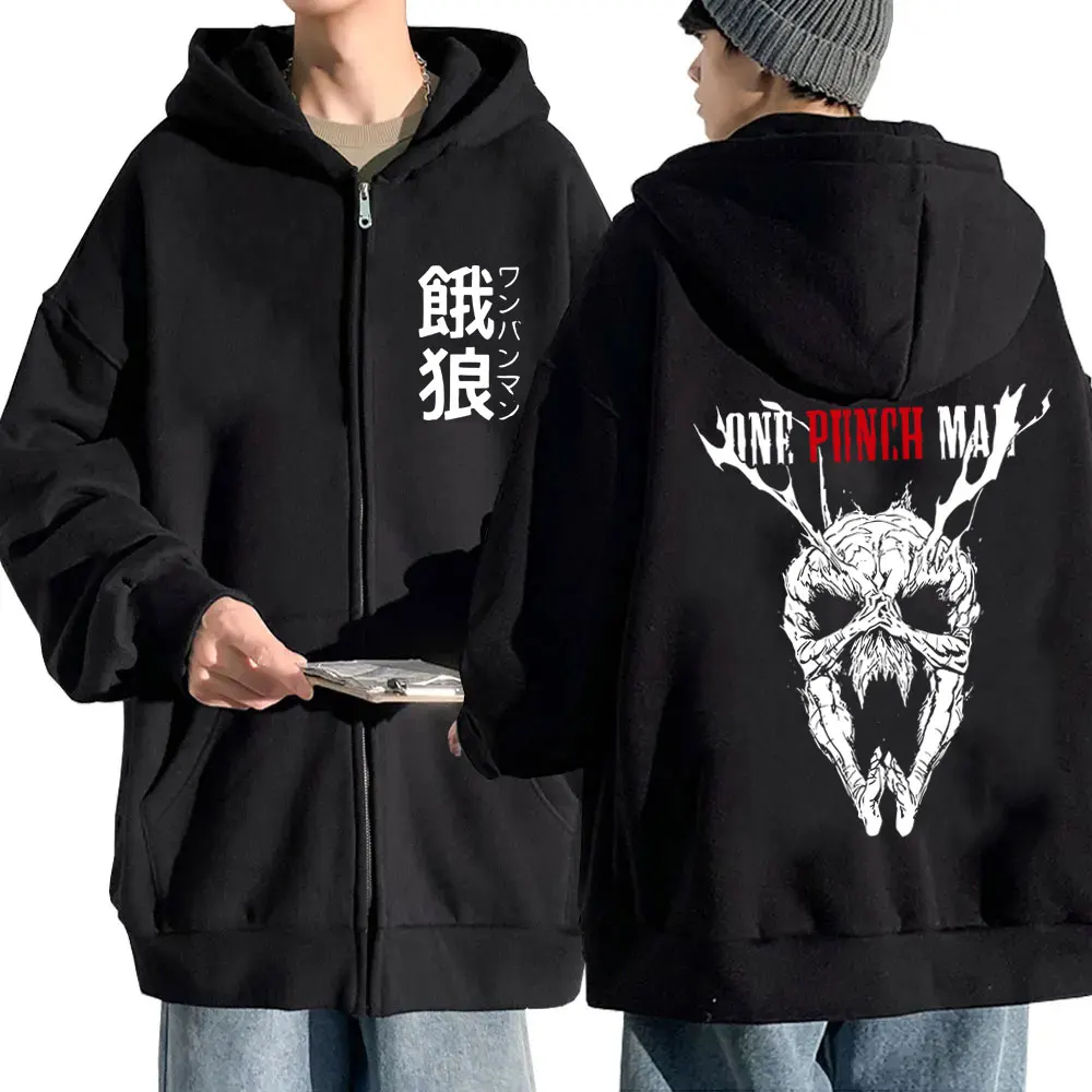 

Anime One Punch Man Garou Graphic Zipper Hoodie Men Women Clothing Vintage Oversized Streetwear Male Casual Zip Up Jacket Coat