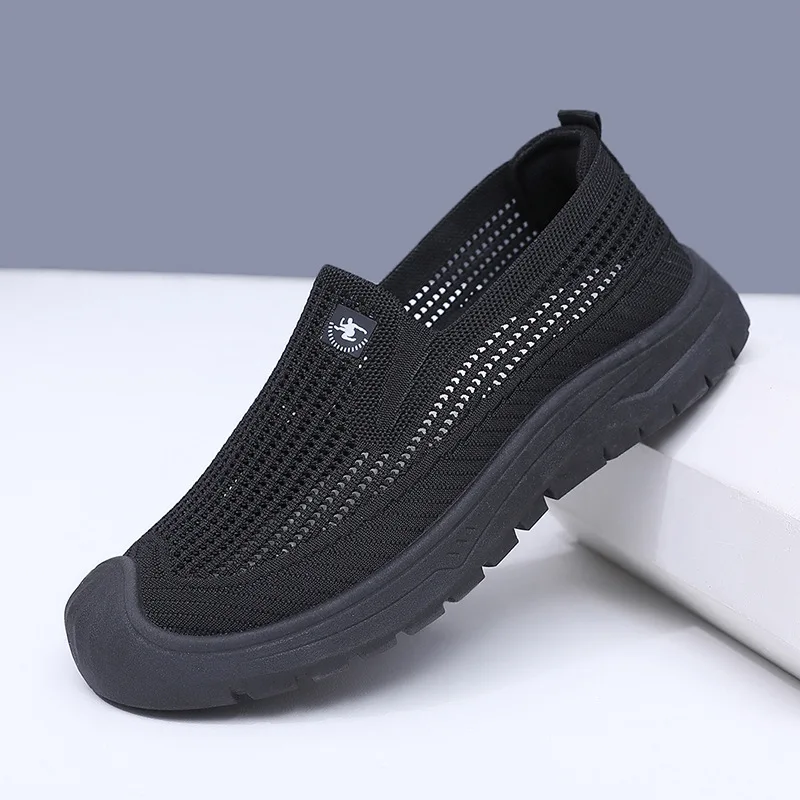 2026 Summer New Breathable Mesh One Step Men's Shoes Lightweight, Anti Slip, Driving Leisure, Odor Proof Men's Shoes