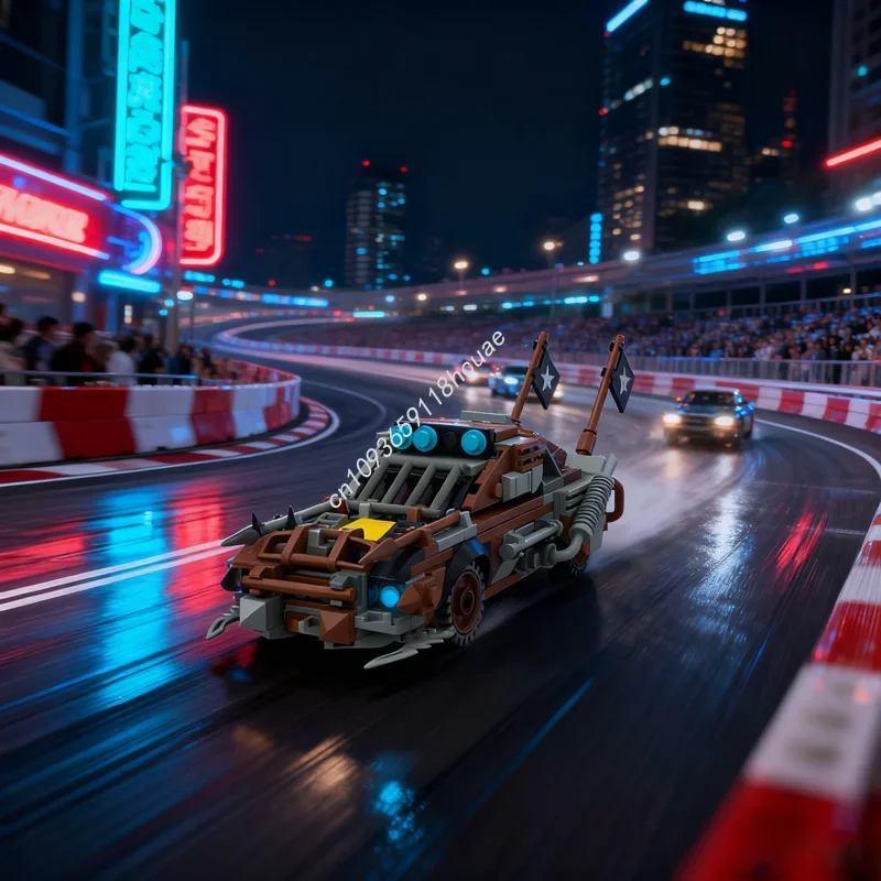 

Набор строительных блоков MOC «Мускул-кар Зомби: Судный день», 283 детали, модель автомобиля, рождественский подарок, креативная идея, развивающая игрушка, конструктор на день рождения