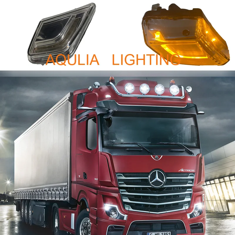 Led Side Lamp Fit For Benz Actros MP5 Truck Front Turn Signal Light LH 9608201421 RH 9608201521