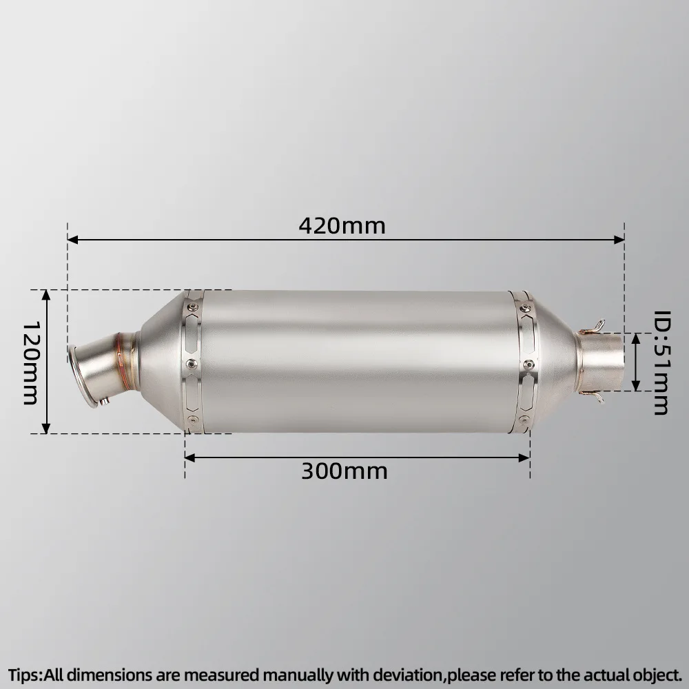 Suitable For 790 890 Stainless Steel Mid Section, Raider Tail Section, Motorcycle Exhaust Pipe Modification