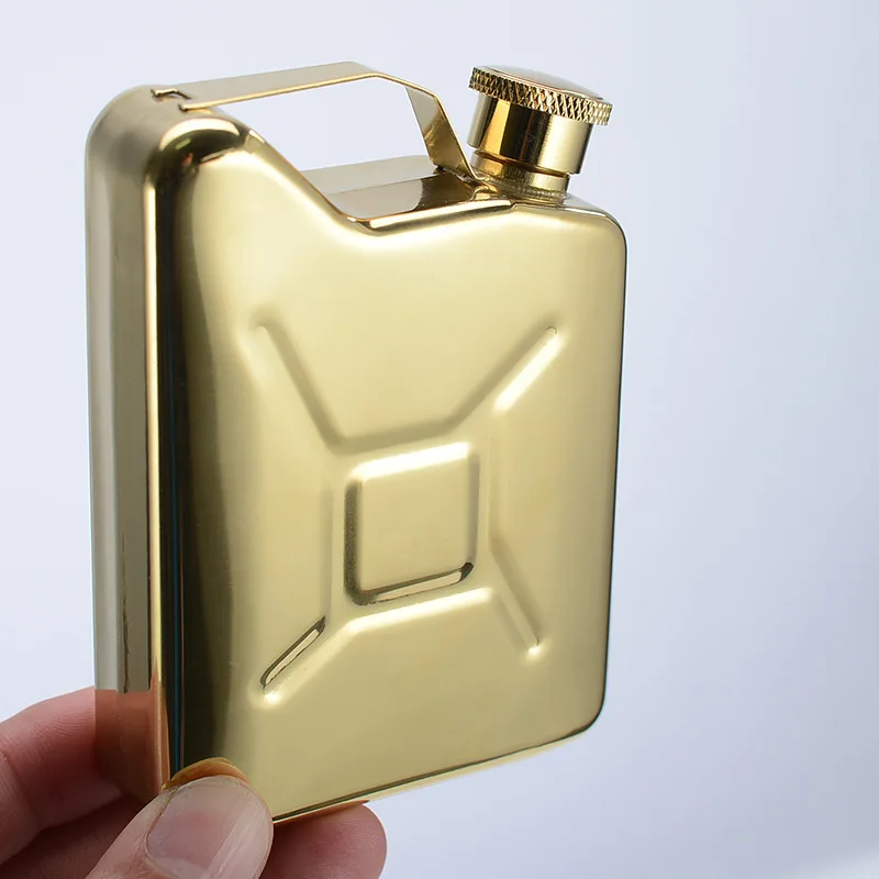 5oz Barrel Hip Flask Portable 304 Stainless Steel Hip Flask for Whiskey Alcohol Liquor Flask