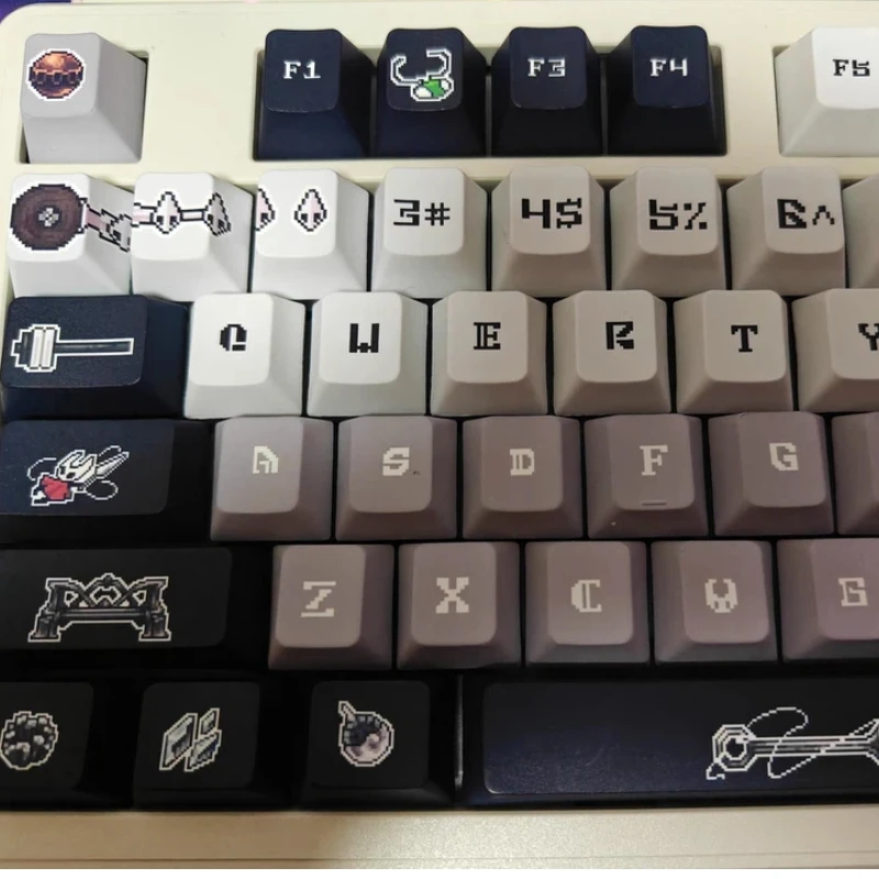 Capuchons de touches de clavier mécanique Hollow Knight Silksong, profil Cherry Pbt, jeu personnalisé, Hornet, cadeaux
