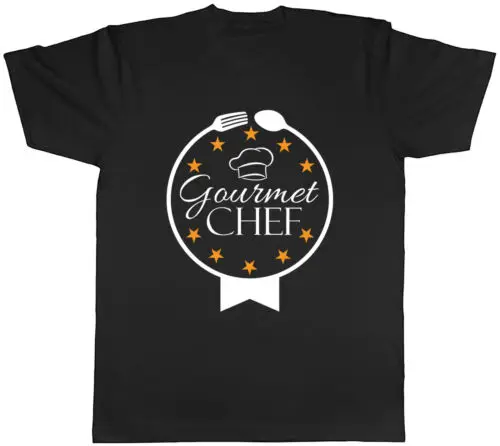 Gourmet Chef Mens T-Shirt Cook Recipe Foodie Cooking Tee Gift