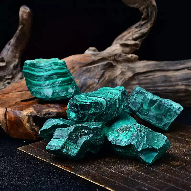 Natural Malachite Crystal Raw Stone