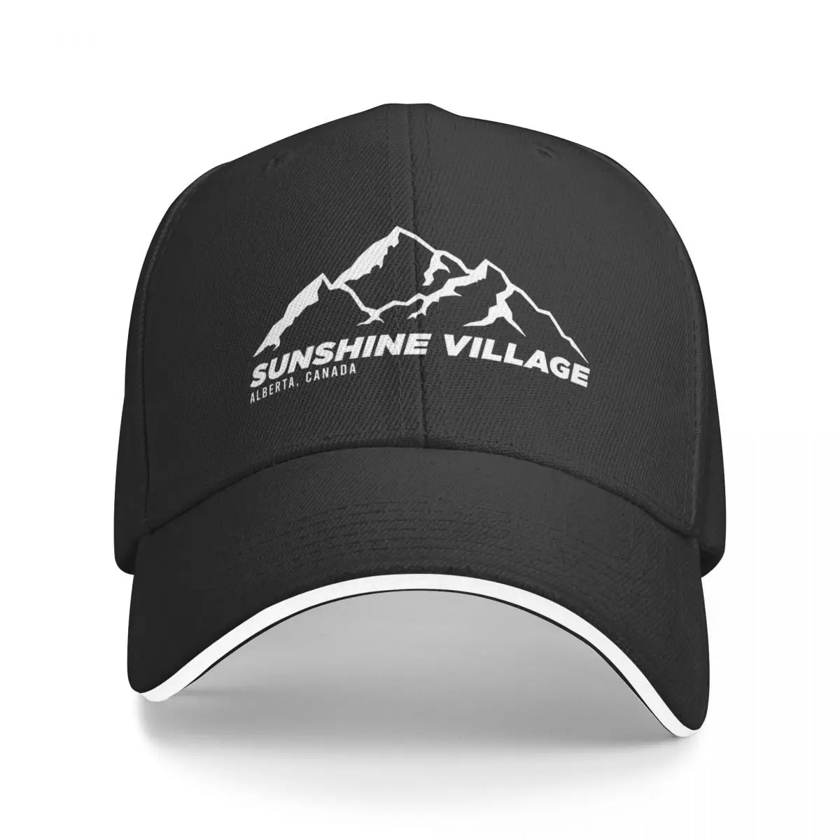 Ski Sunshine Village Banff Alberta Canada Skiing and Mountain Biking Paradise Baseball Cap Hat Man Luxury Boy Women's