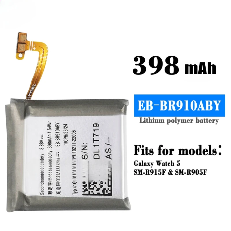 New Replacement Battery EB-BR925ABY EB-BR900ABY EB-BR910ABY for Samsung Galaxy Watch5 40MM 44MM Watch 5 Pro High Quality Battery