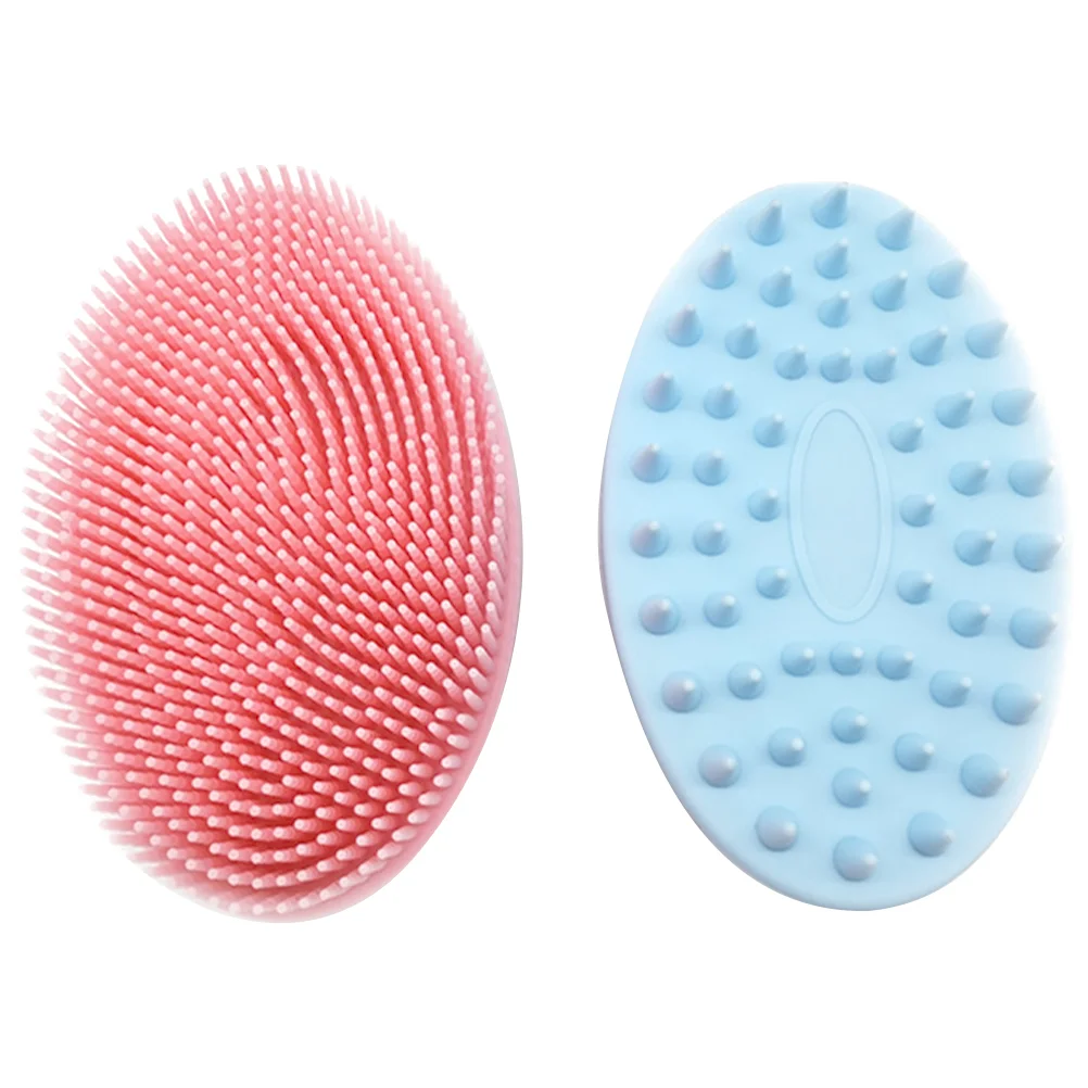 

2 Pcs Double Sided Bath Brush Body Cleaner Multifunctional Shower Scrubbing Hair Washing Cleaning Scrubber Double-sided