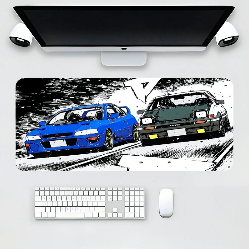 Extended Desk Mat Cyberpunk Aesthetic Mouse Pad Thickened Soft Rubber Base Precise Control Large Mouse Pad For Gamer Work