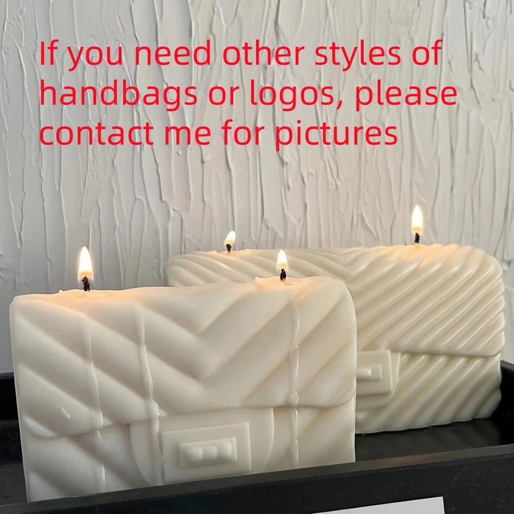 

Ladies' handbag shaped candle mold 3D luxury women's handbag silicone mold DIY aromatherapy candle home luxury decoration gifts