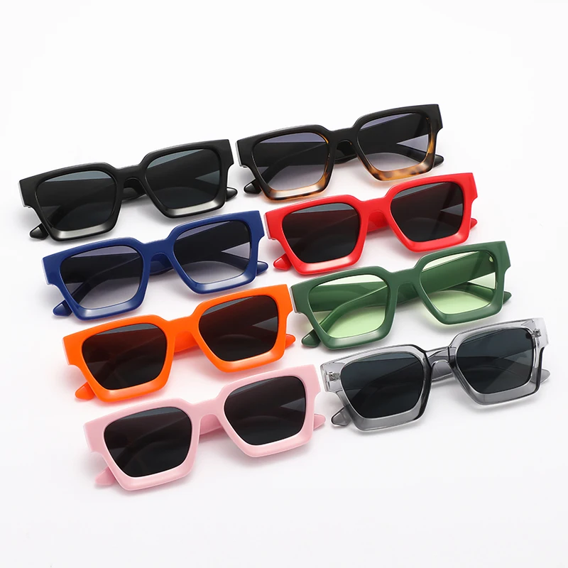 Fashion Vintage Brand Square Sunglasses Women Men Retro Small Black Sun Glasses Unisex Ins Popular Shades Eyewear UV400