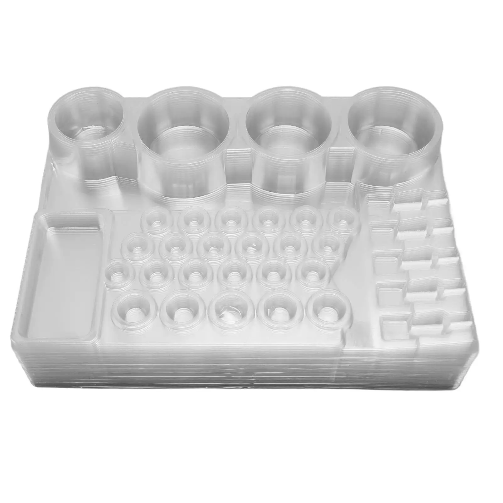 24PCS Disposable Tattoo Pigment Tray & Cartridge Needle Stand - Professional Tattoo Accessories