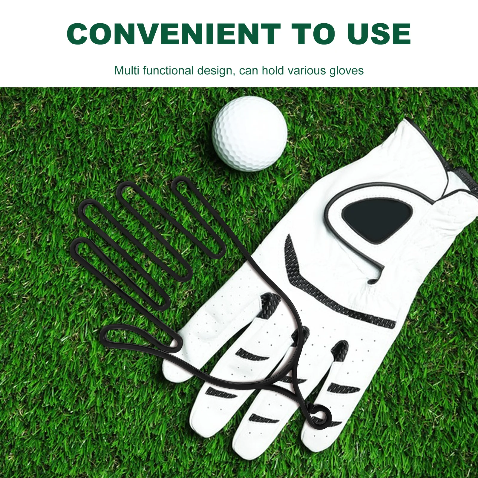 

6pcs Golf Gloves Rack Holder Durable Pp Plastic Glove Support Frames For Men Women Easy Storage Drying Hanger With Buckle For