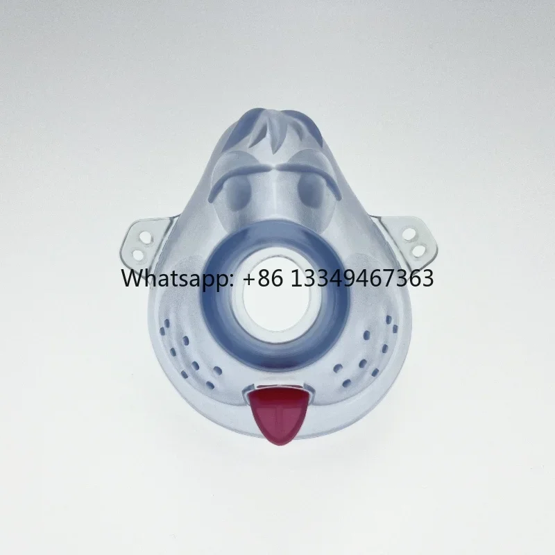 Envío rápido, máscara de aerosol de silicona de alta calidad, máscara de respiración, aerocámara para tratamiento respiratorio, máscara COPD