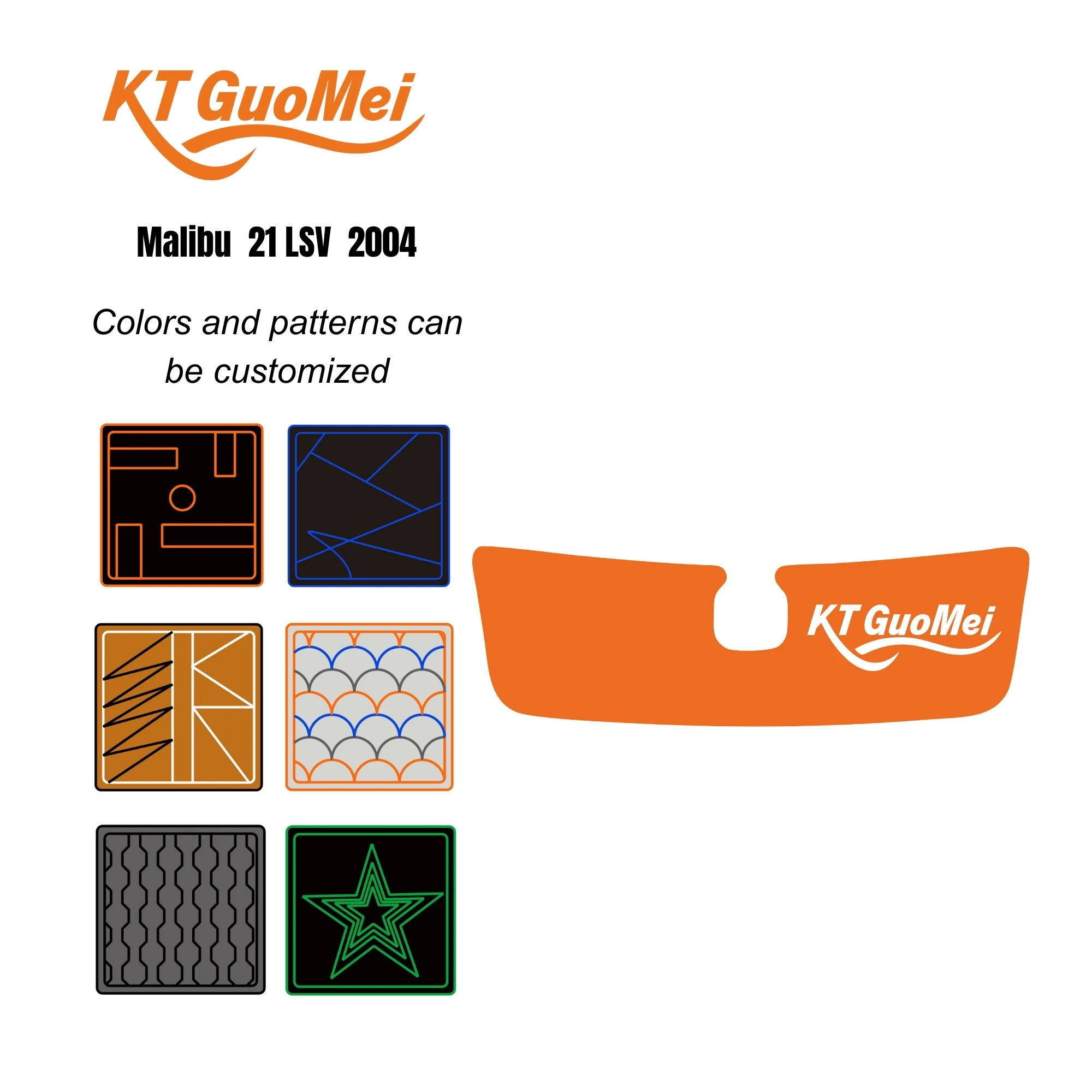 STLF KT GuoMei Malibu 21 LSV 2004 Customized Drawing EVA Foam Boat Flooring Waterproof Double Layer Marine Mat Accessories for B