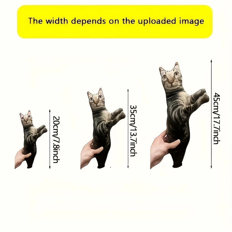 وسادة ممتعة مخصصة، طباعة مزدوجة الجوانب، صور لطيفة للكلاب والقطط، مادة بوليستر ناعمة، رفيق نوم مثالي وفريد من نوعه