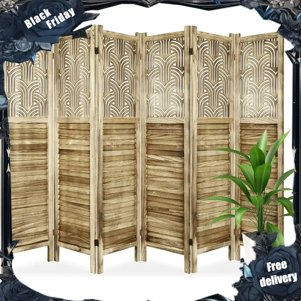 Cutout Room Divider,Freestanding Room Divider Screen,Folding Privacy Wall Screen Divider for Home Office Bedroom