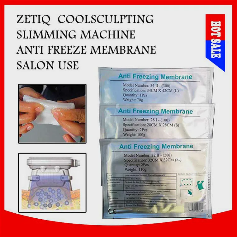 

Accessories Parts Fat Freezing Anti Freezing Membrane Pads Etgiii 4 Sizes 100G 80G 110G For Home Salon