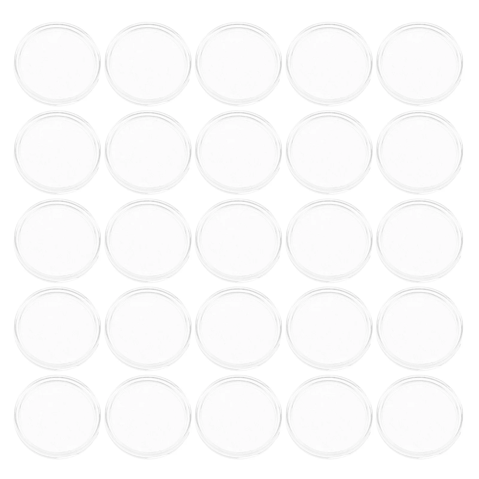 1Set 25mm Coin Capsule Storage Box Clear Round Organizer High Transparency Protection for Collectors Supplies Organiser Box