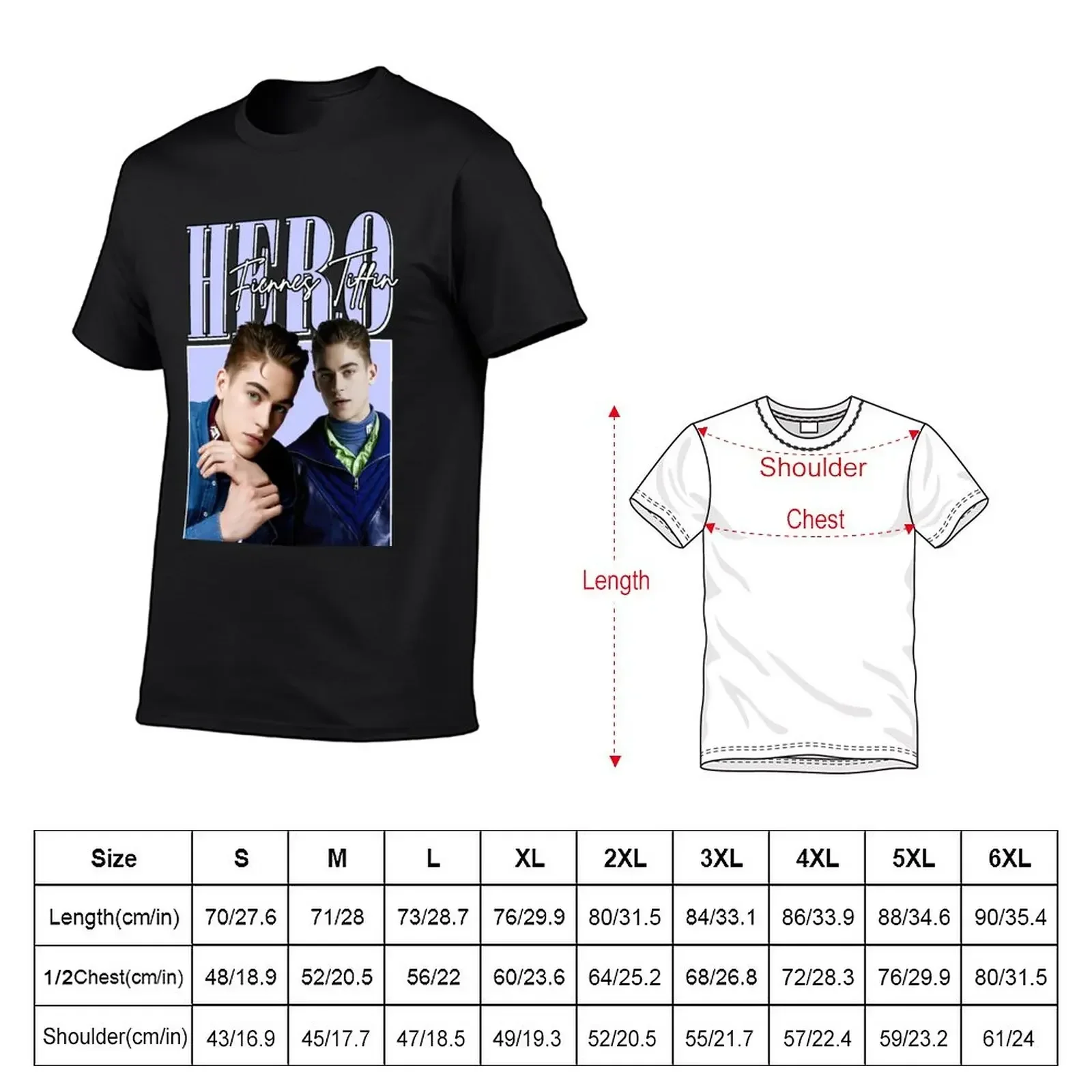 Hero Fiennes Tiffin 90’s Vintage T-Shirt graphics Aesthetic clothing mens big and tall t shirts