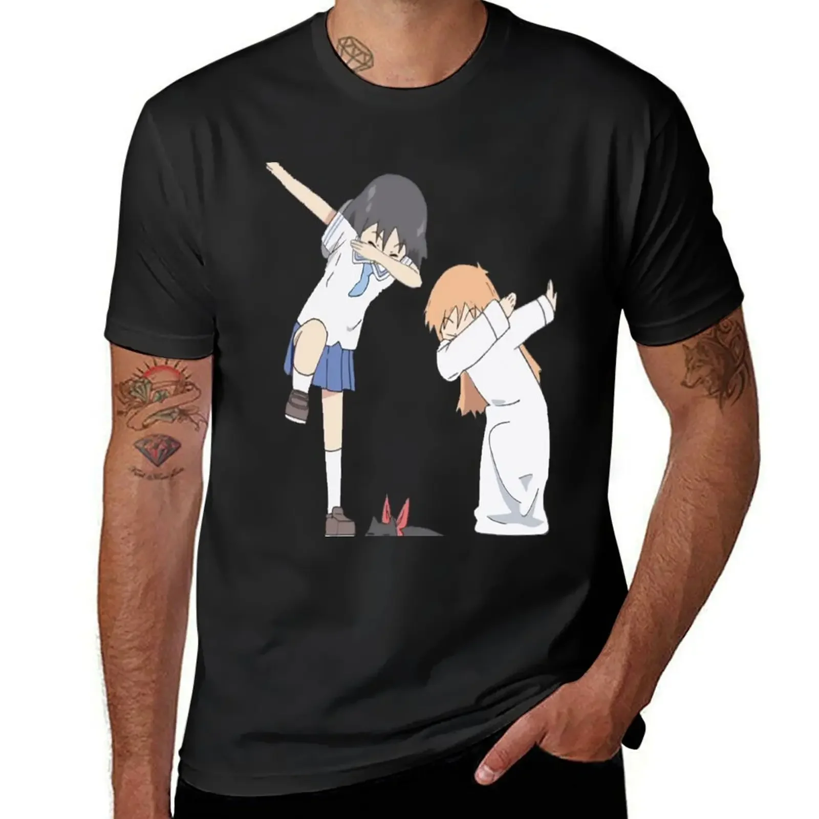 Shinonome Dab - Nichijou T-Shirt customizeds shirts graphic tees blue archive t shirts for men