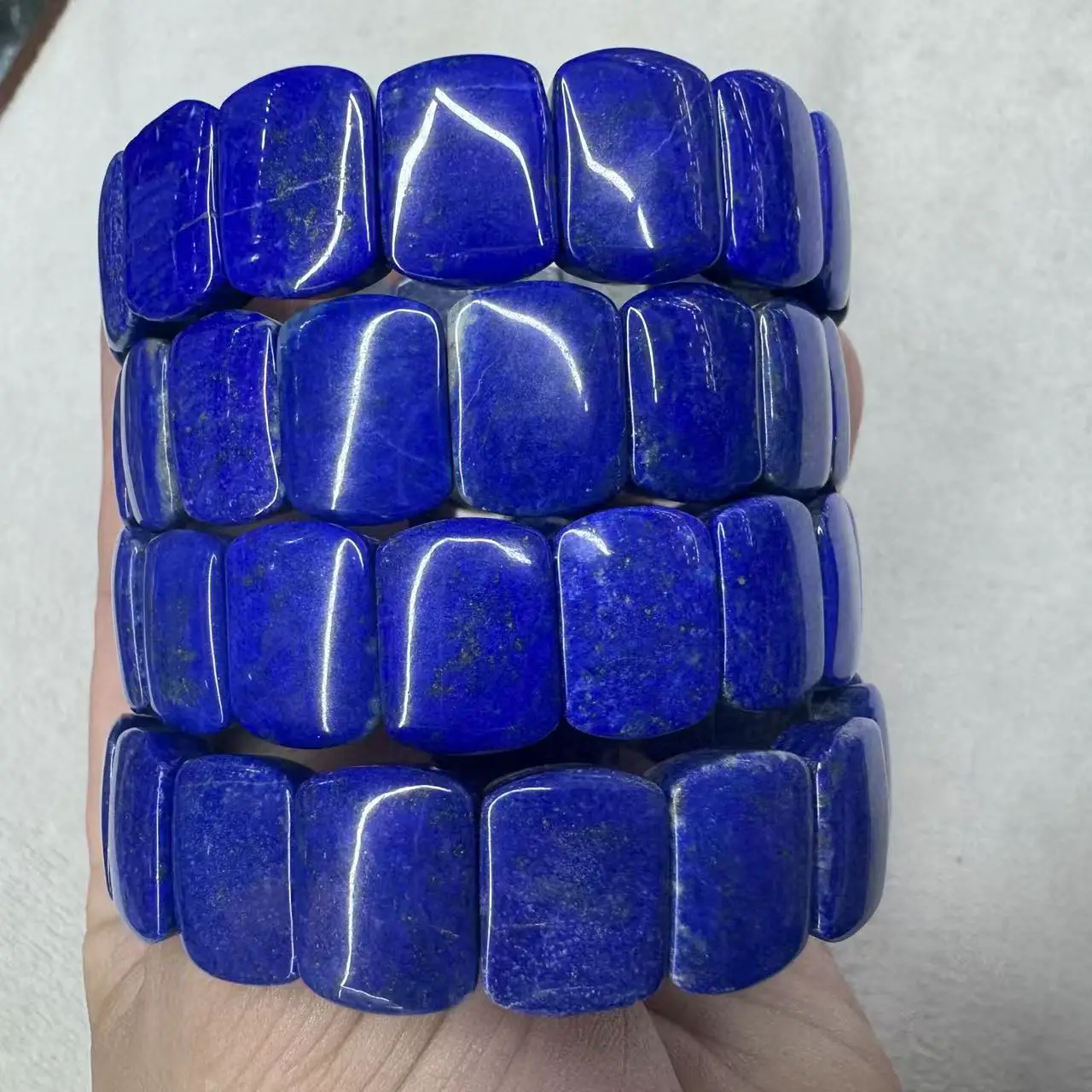 

Natural Lapis Lazuli Stone Beads Bracelet Natural Gem Bangle For Woman For Man Wholesale !