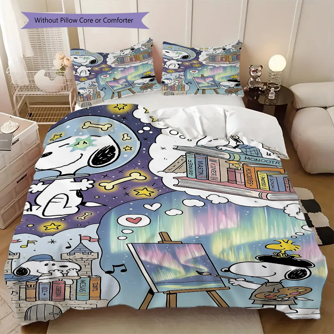 Peanuts Comic Soft Comfortable Duvet Cover, Children's Bedding Set Gift, Various Sizes Available LXR167