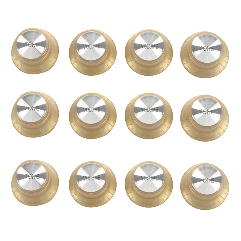 

ABJV 3 Set Gold Top Hat Knob For Gibson For Les Paul Gold Foil Button