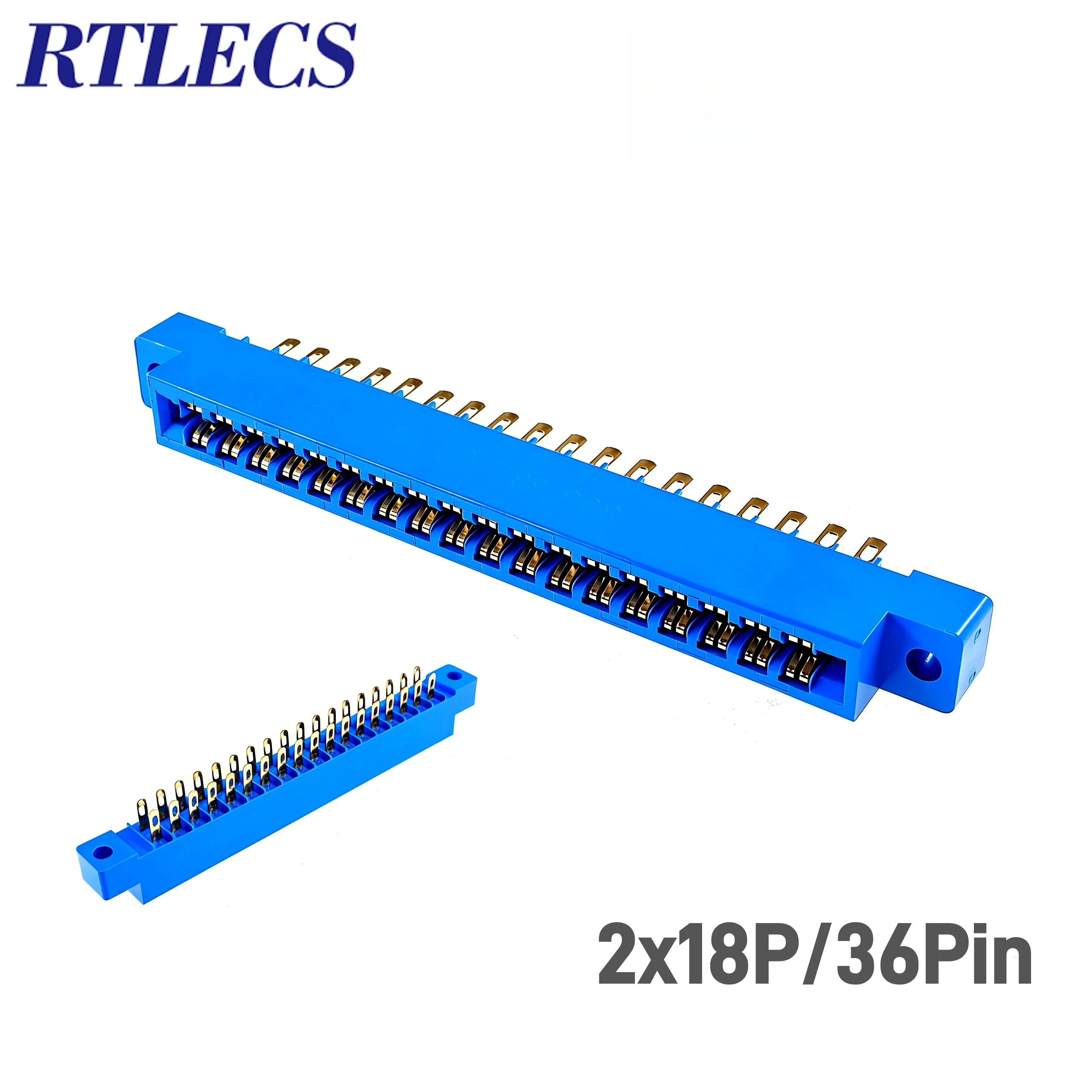 10pcs Flange 805 Card Edge Connector 3.96 mm Pitch 8 12 16 20 24 30 36 44 56 72 Pin PCB Gold Finger Board Slot Wire Solder Type